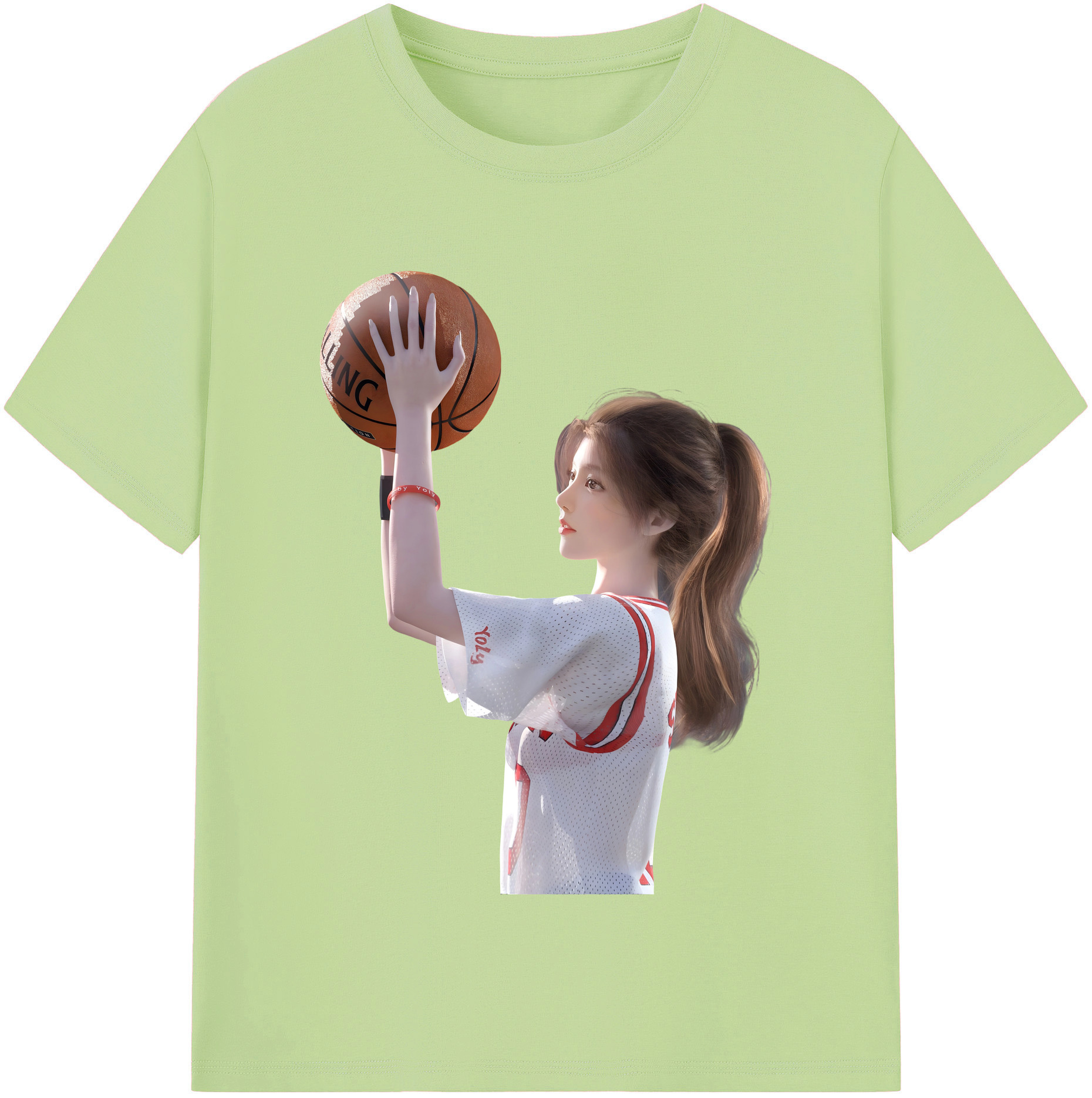 SLAM DUNK／スラムダンク 綿100％半袖Tシャツ（フロントプリント）